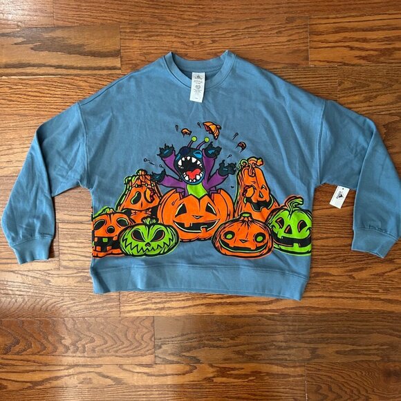 NWT Disney Parks 2024 Halloween Stitch Long Sleeve Tee Pull Over Size Small - Picture 11 of 11